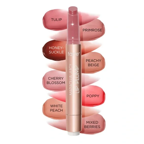 Primrose (Rosy Pink) Maracuja Juicy Lip Plump Tarte NIB NEW Glossy Plump Balm - Picture 3 of 12